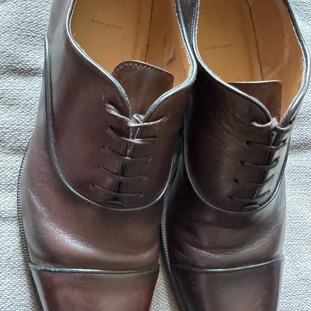 Hugo Boss Brown Leather Oxfords